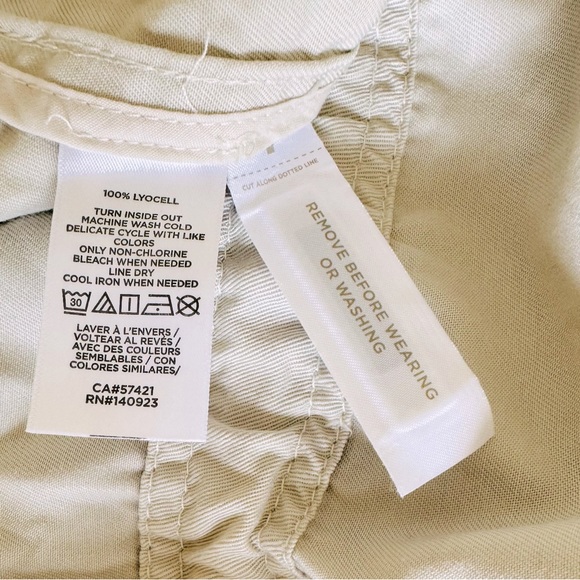 Khaki utility jacket in Lyocell (Tencel) by Loft size Small - Picture 5 of 6